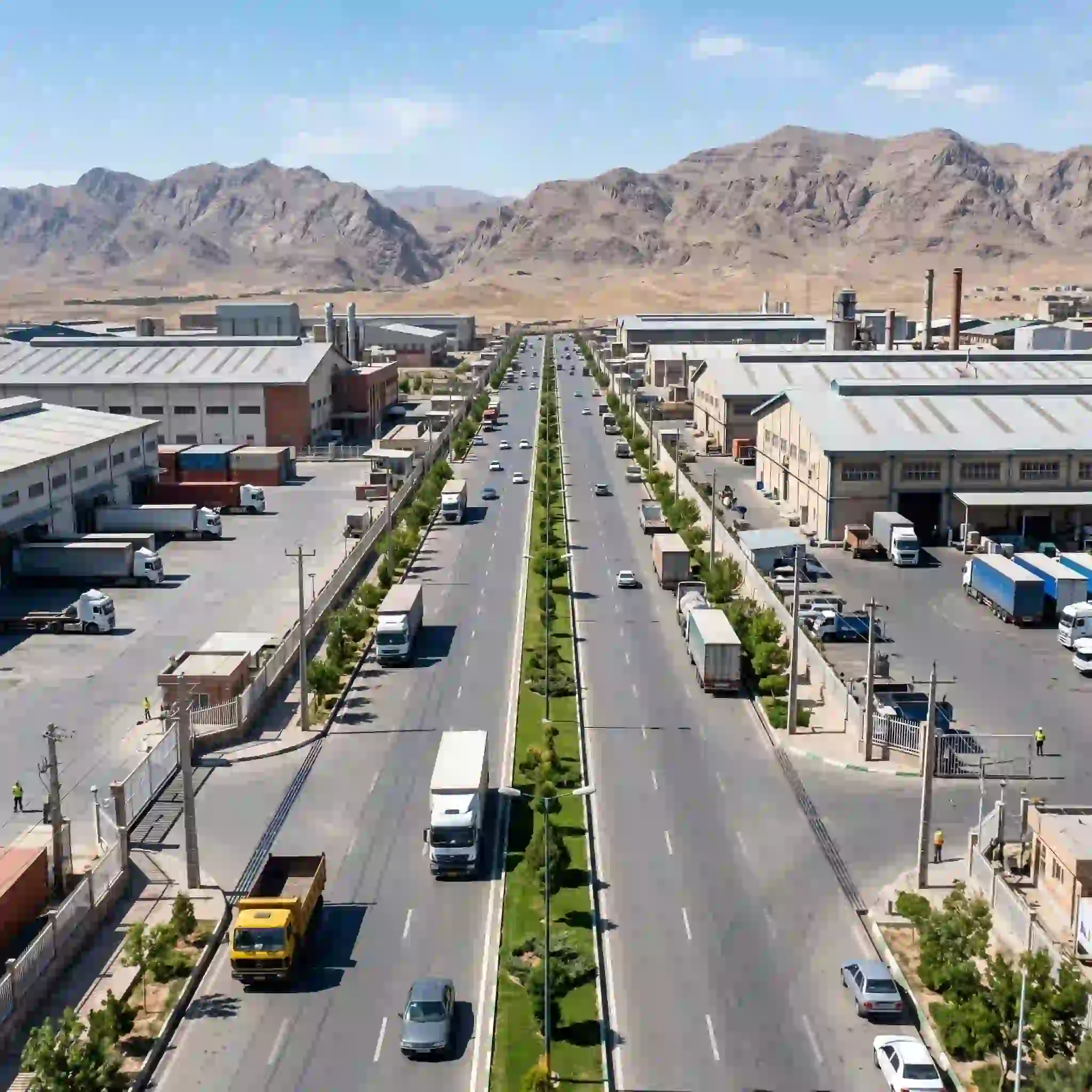 پوشش خدمات صنعتی کاوش در شهرک صعنتی توس
